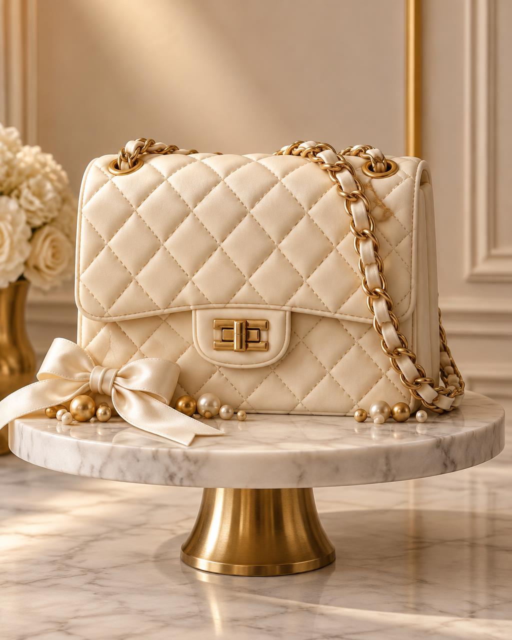 Bolo Esculpido · Bolsa Chanel